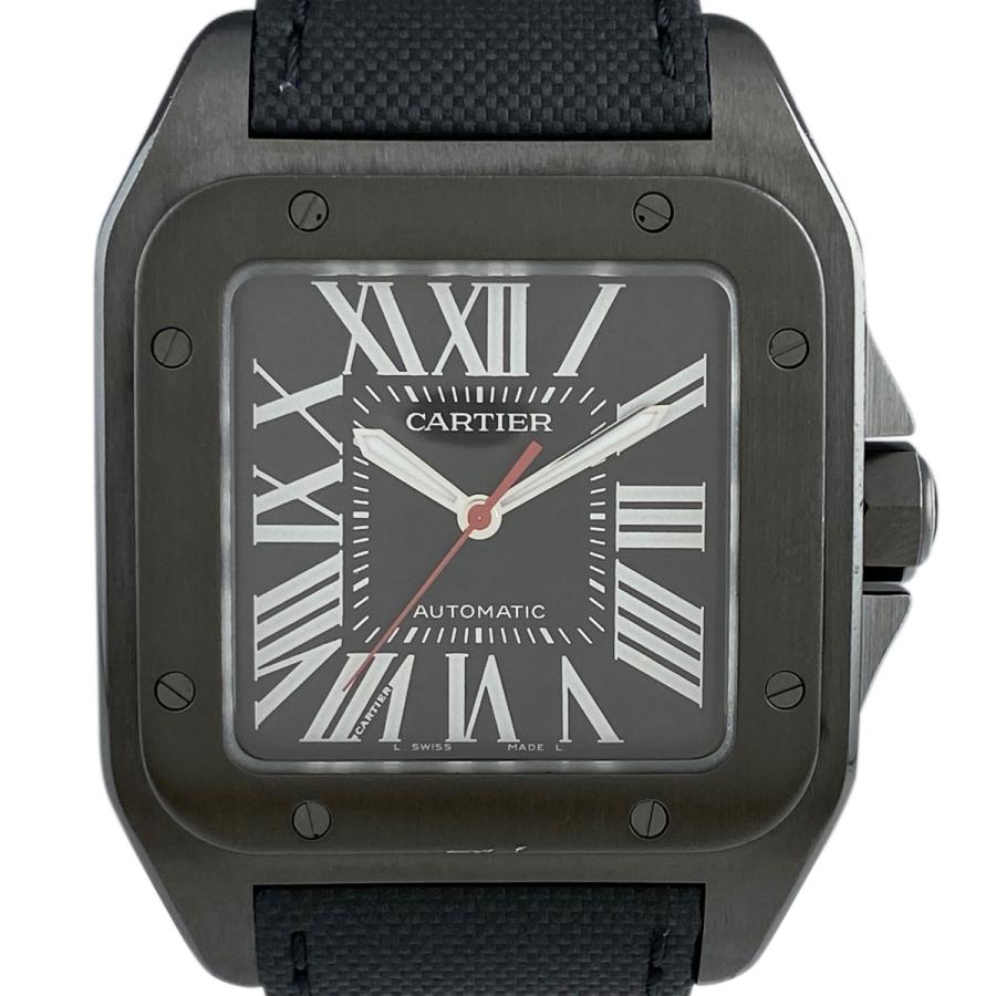 カルティエ CARTIER サントス100 LM カーボンウォッチ WSSA0006 腕時計 