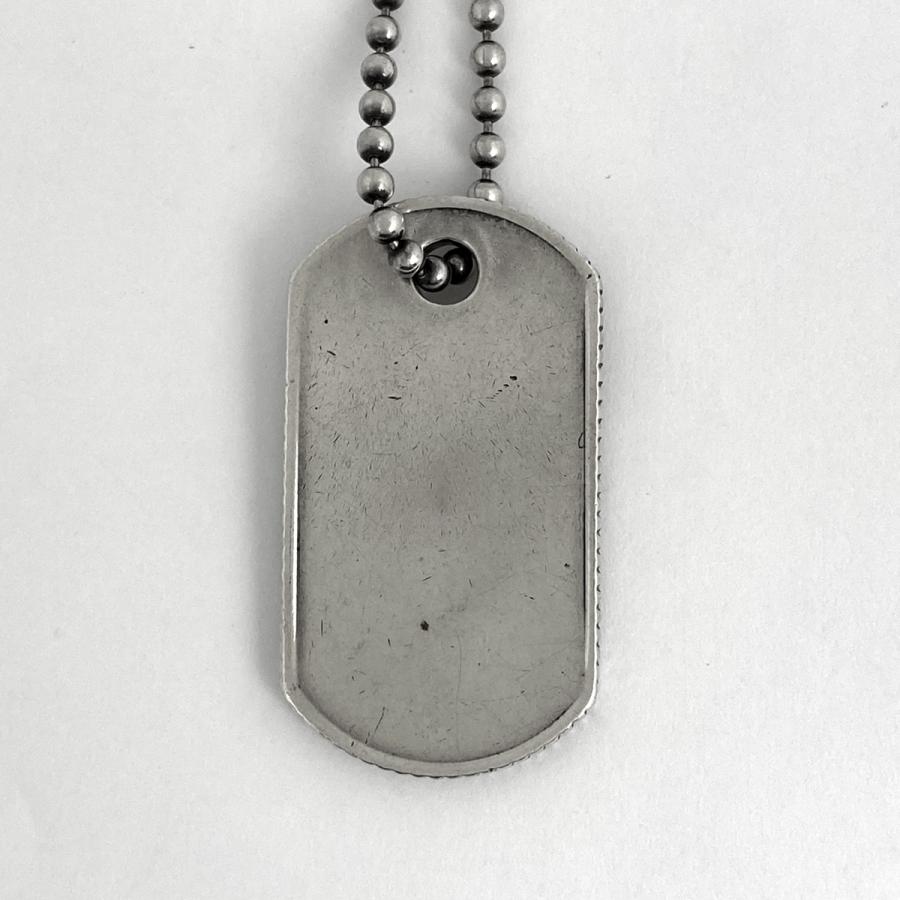 ［USED］ティファニー ドックタグネックレス シルバー925 中古 TIFFANY&Co. ティファニー コインエッジ ドッグタグ プレート