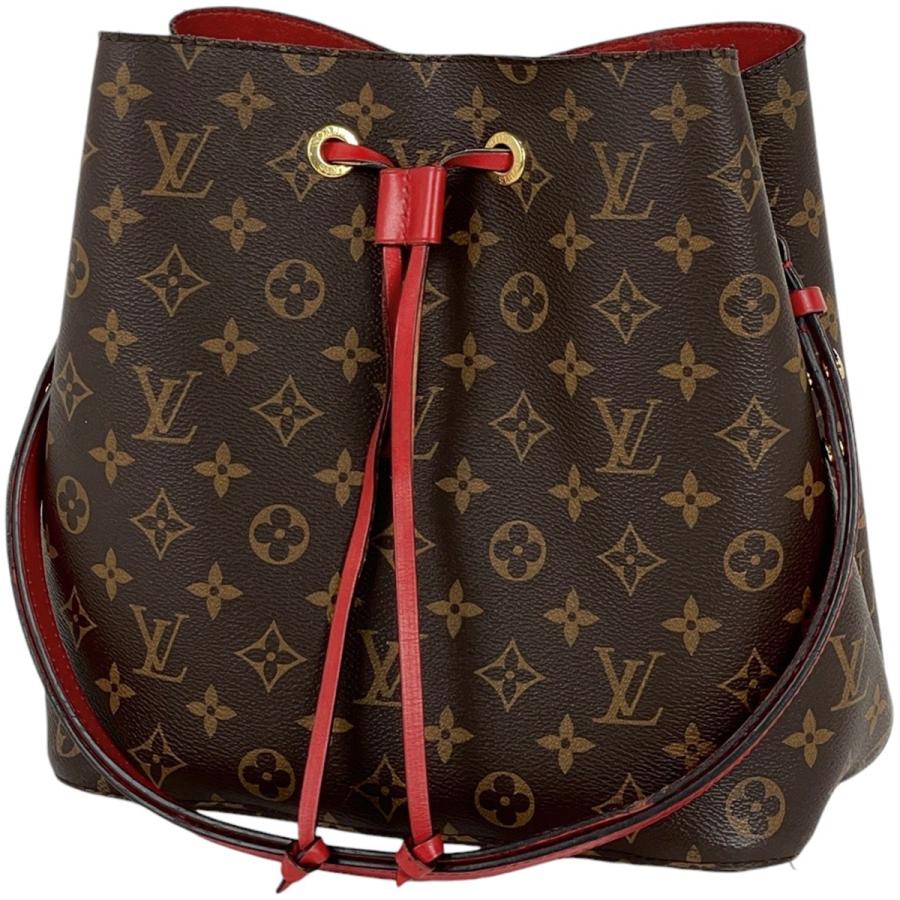 Louis Vuitton ショルダーバッグ ブラウン/レッド Louis Vuitton ショルダーバッグ ダークブラウン/レッド