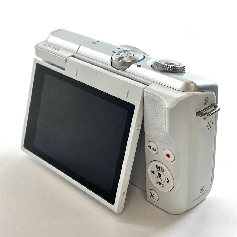 キヤノン Canon EOS M200 ダブルレンズキット ホワイト デジタル ミラーレス 一眼カメラ 中古｜kaipre｜03