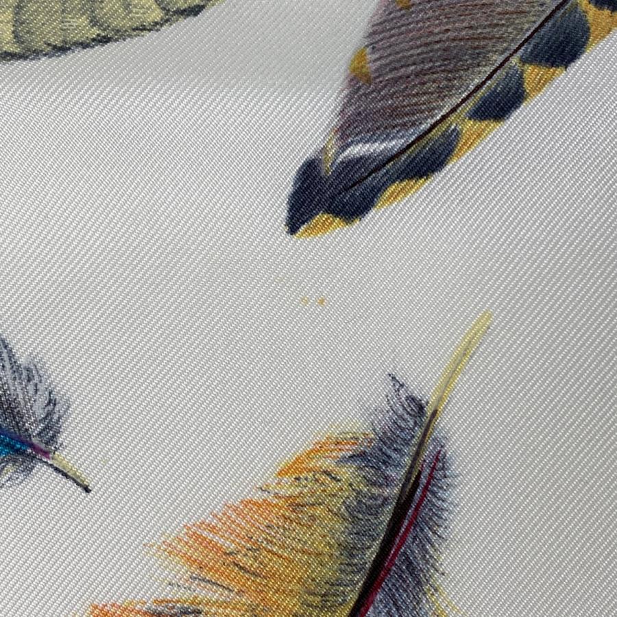 HERMES エルメス カレ 90 PLUMES par Henride Linares 羽柄 羽毛