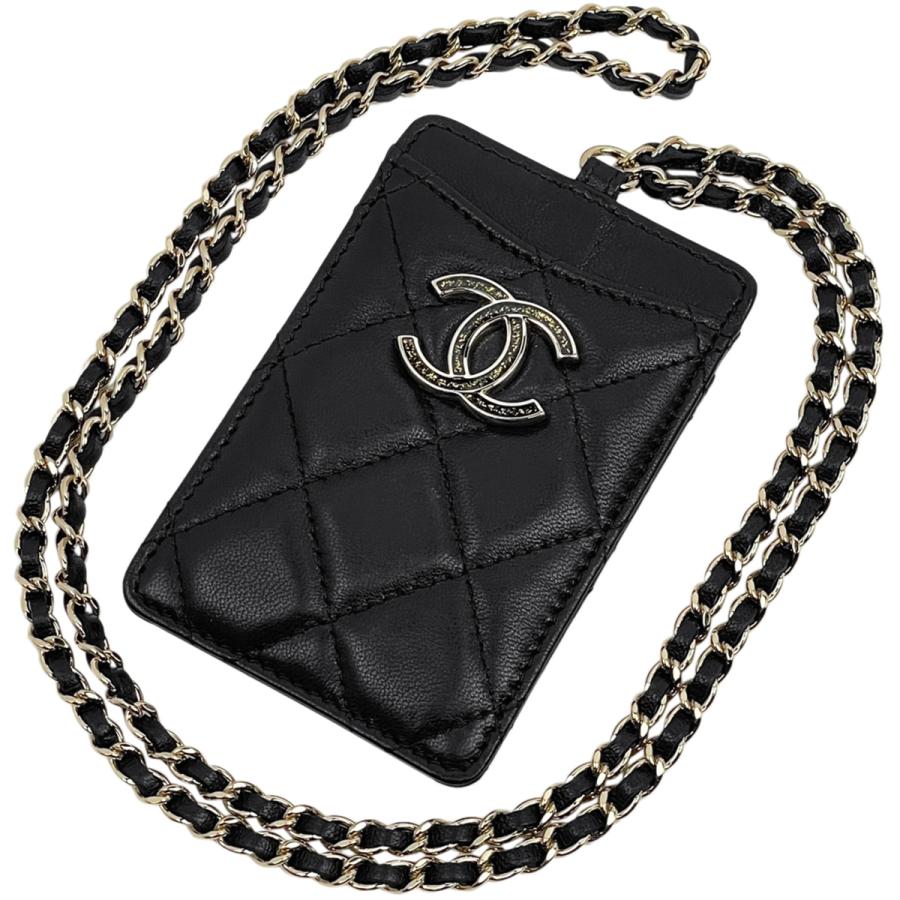 シャネル CHANEL ココマーク チェーン カードケース パスケース 