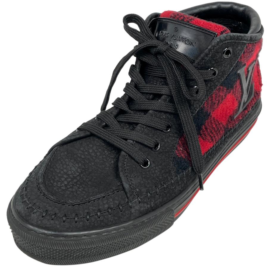 LOUIS VUITTON ルイ・ヴィトン ロゴ ハイカット スニーカー メンズ  