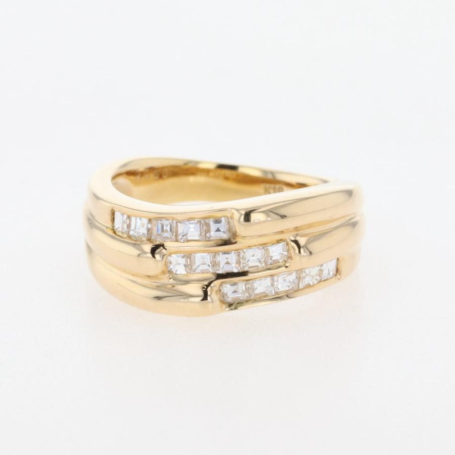 リメイク メレダイヤ デザインリング YG イエローゴールド 指輪 リング  