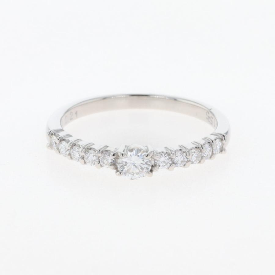 メレダイヤ デザインリング プラチナ 指輪 リング 12号 Pt900  