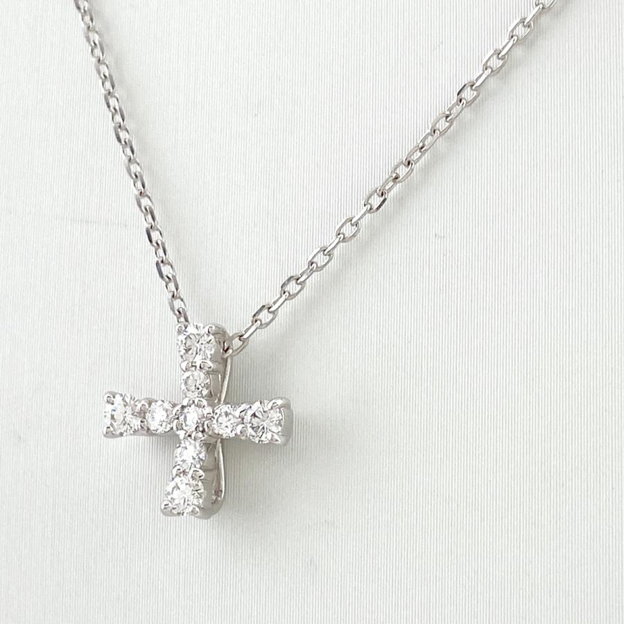 MIKIMOTO ミキモト クロスモチーフ デザインネックレス ペンダント  