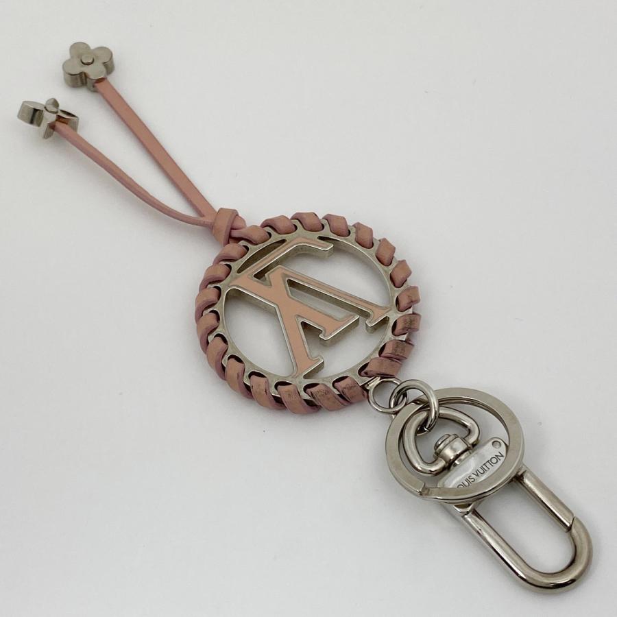 美品 ルイヴィトン ポルトクレ・ベリー モノグラム フラワーキーホルダー ピンク ルイヴィトン ポルトクレ・ベリー モノグラム フラワー