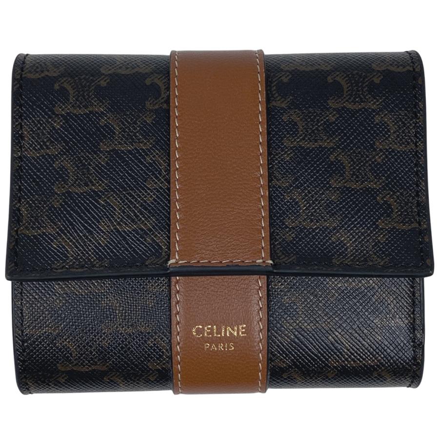 ☆値下げ【CELINE】☆セリーヌ☆トリオンフ☆スモールトリフォールドウォレット CELINE】スモール トリフォールドウォレット 16（セーズ）財布 (CELINE