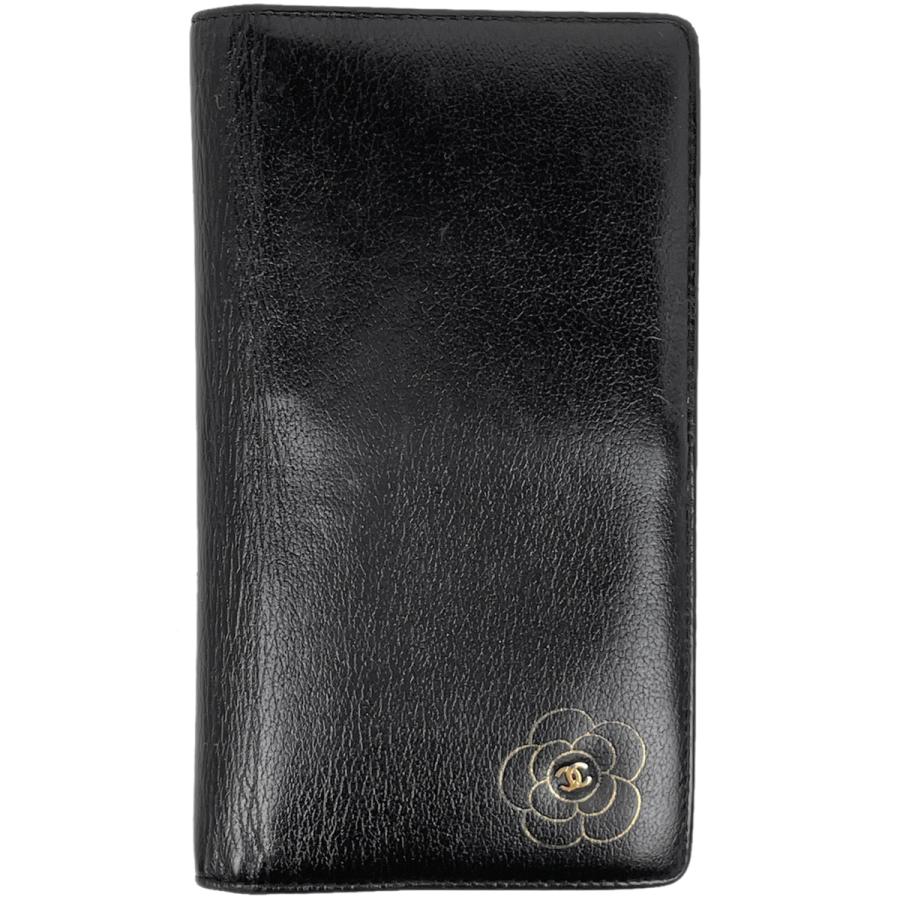 シャネル(CHANEL)シャネル カメリア ココマーク 二つ折り長財布 シャネル(CHANEL)シャネル カメリア ココマーク 二つ折り長財布