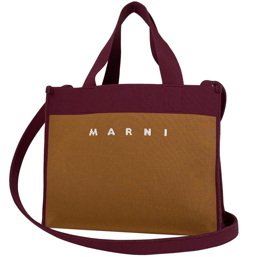MARNI マルニ ジャガード スモール ショッピングバッグ 2WAY MARNI マルニ ジャガード スモール ショッピングバッグ 2WAY