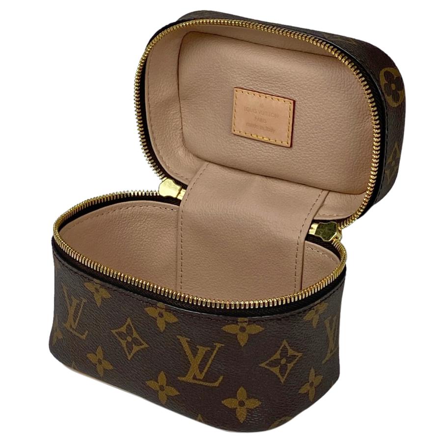 ルイ・ヴィトン Louis Vuitton ニース ナノ コスメ メイク 化粧ポーチ モノグラム ブラウン M44936 レディース 中古｜kaipre｜10