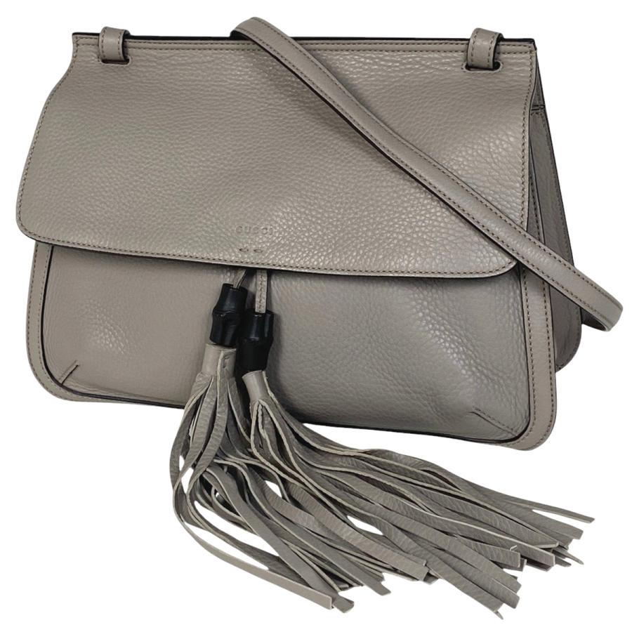 GUCCI（グッチ） バンブー ショルダーバッグ ロゴ 竹 タッセル 