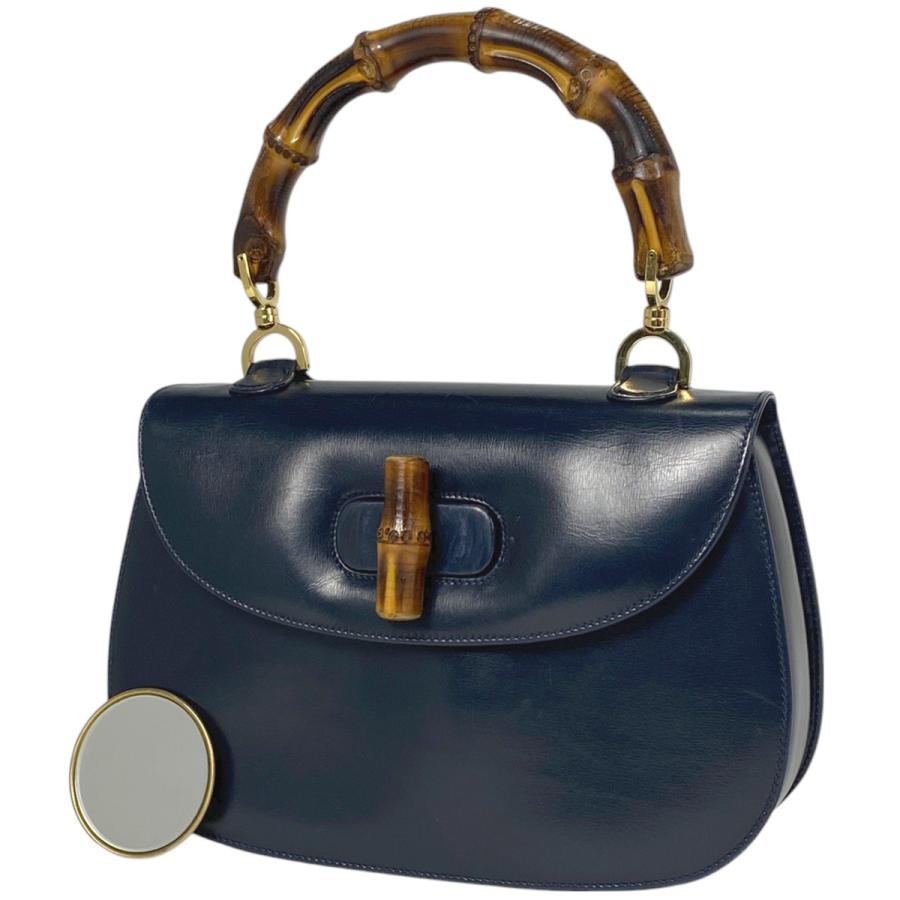 GUCCI グッチ バンブー ハンドバッグ 2WAY ショルダーバッグ