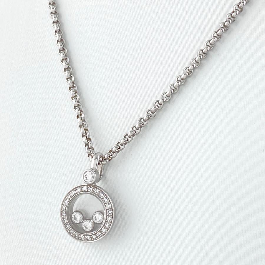 ショパール Chopard ハッピーダイヤモンド アイコン ネックレス WG 