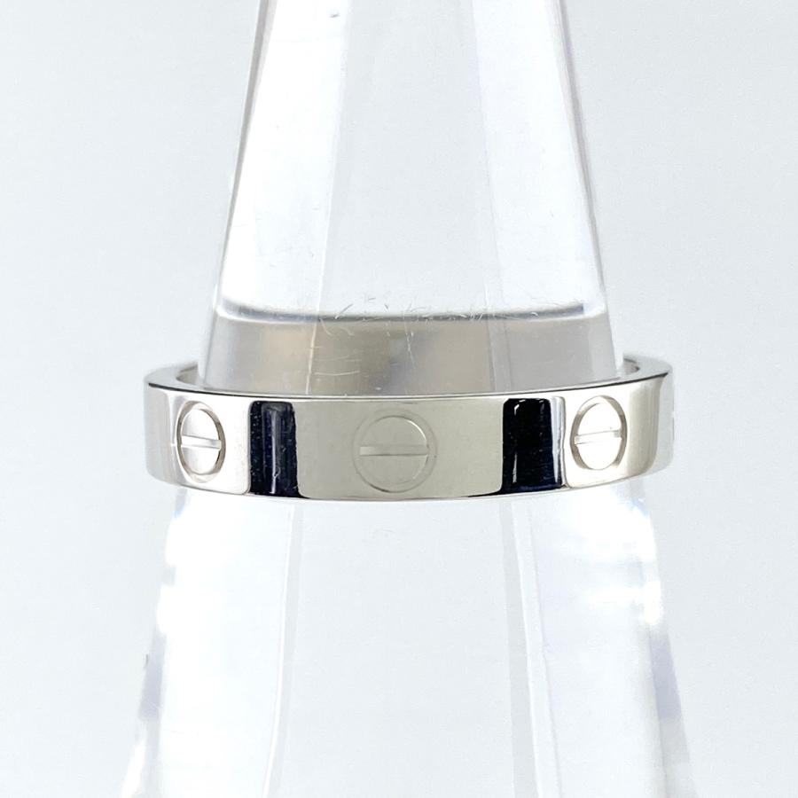 カルティエ CARTIER ミニ ラブ リング K18 WG ホワイトゴールド 指輪 