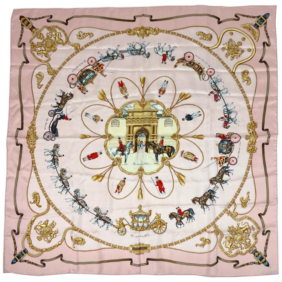 エルメス HERMES カレ 90 THE ROYAL MEWS 王室の馬小屋 スカーフ 
