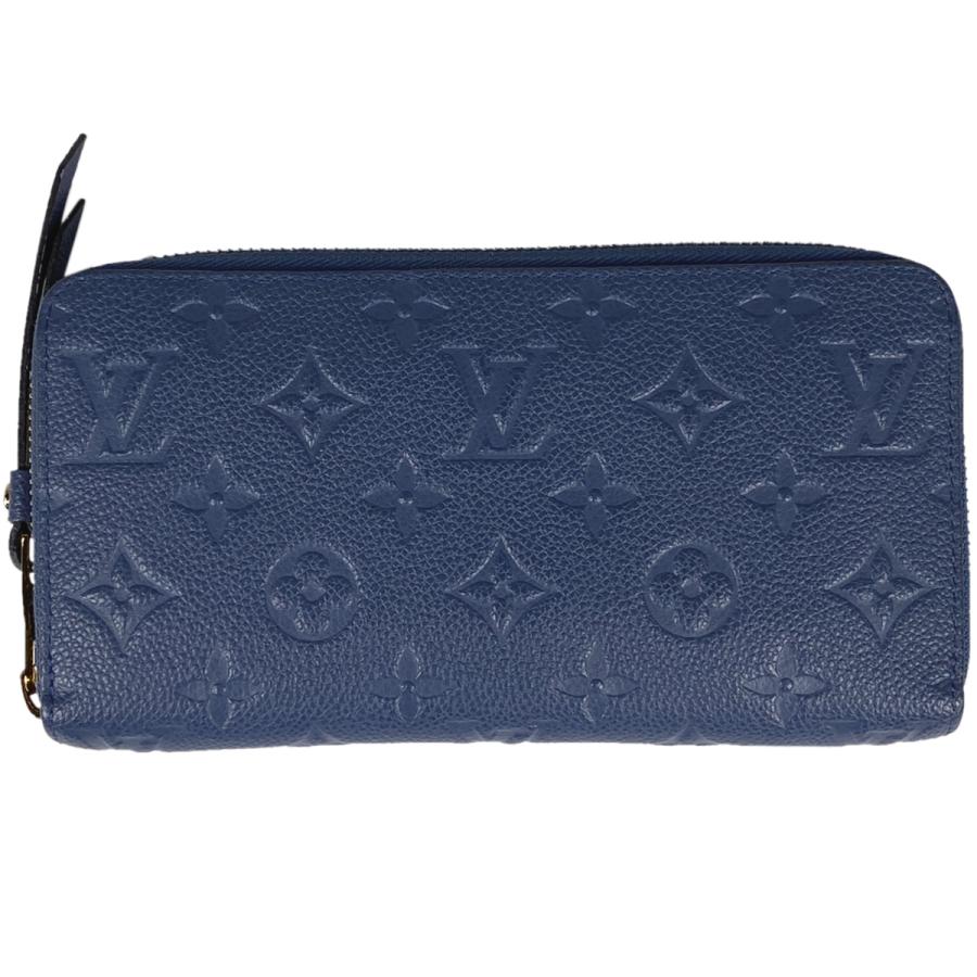 ルイヴィトンジッピーウォレットブルーメタリック