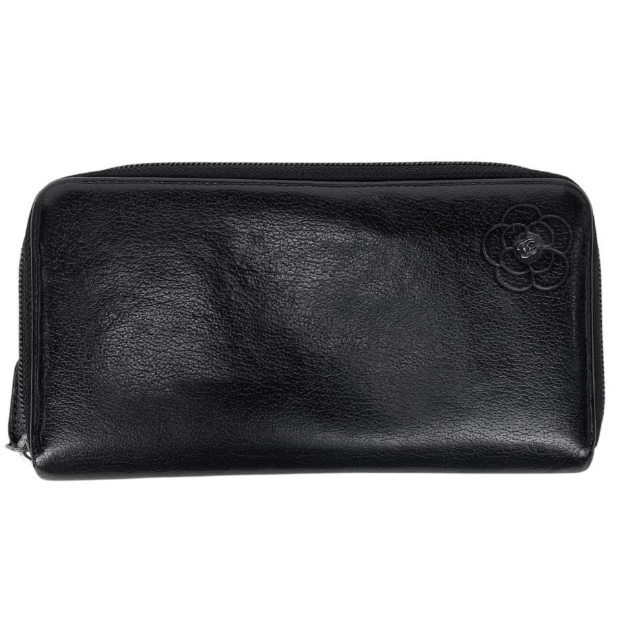 CHANEL シャネル ココマーク ラウンドファスナー 長財布 CHANEL シャネル ココマーク ラウンドファスナー 長財布