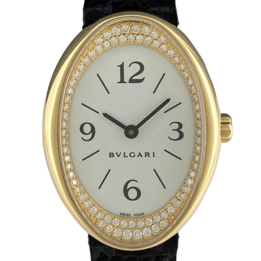 BVLGARI ブルガリ オーバル インナーダイヤベゼル OV32G 腕時計 YG 