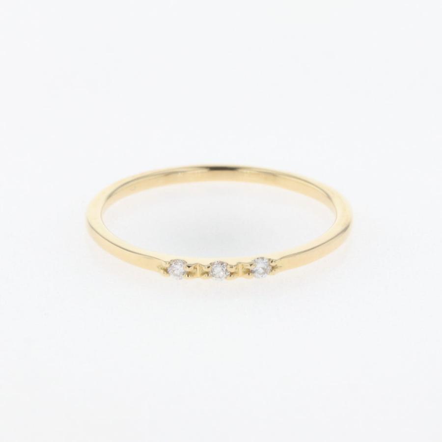 メレダイヤ デザインリング YG イエローゴールド 指輪 リング 10.5号  