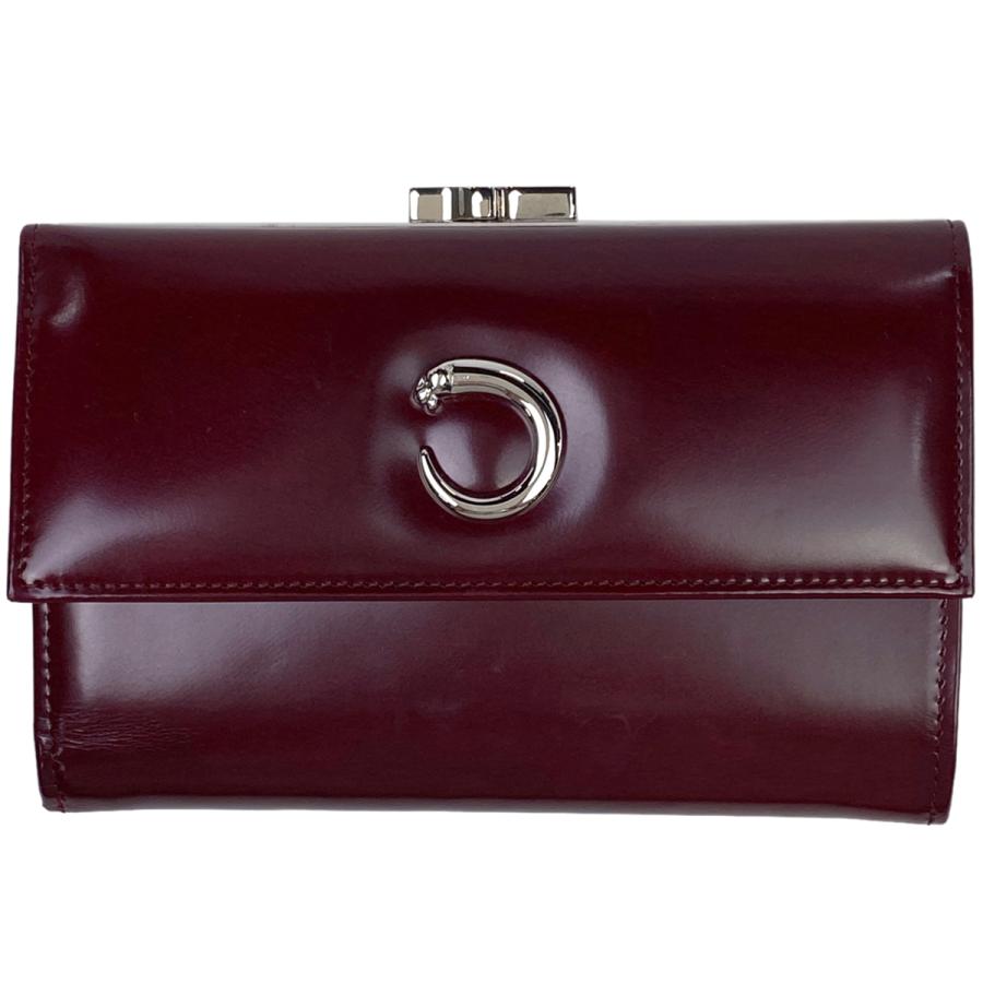 カルティエ CARTIER パンテール 三つ折り 財布 がま口 三つ折り財布  