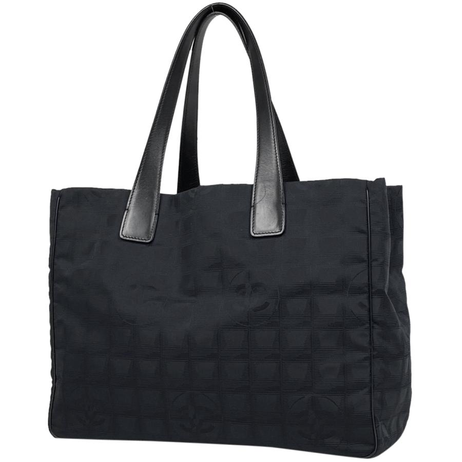 シャネル　ココマーク　トートバッグ　ニュートラベルライン　肩掛け可　A4可　黒 CHANEL（シャネル） ニュートラベルライン トート MM ココマーク