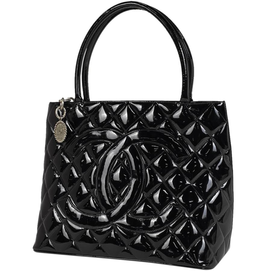 CHANEL シャネル 復刻トート ハンドバッグ ココマーク エナメル トート  