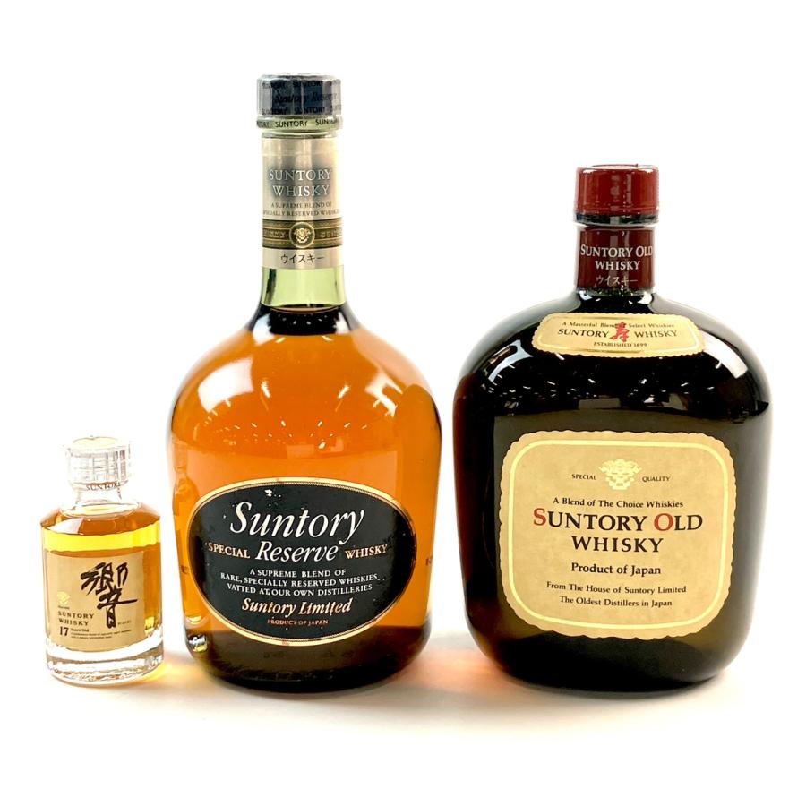 東京都内限定発送 3本 サントリー SUNTORY 響 17年 ミニボトル  