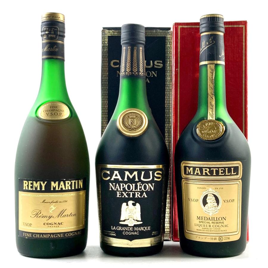 3本 レミーマルタン ヘネシー ヴィルヌーヴ コニャック