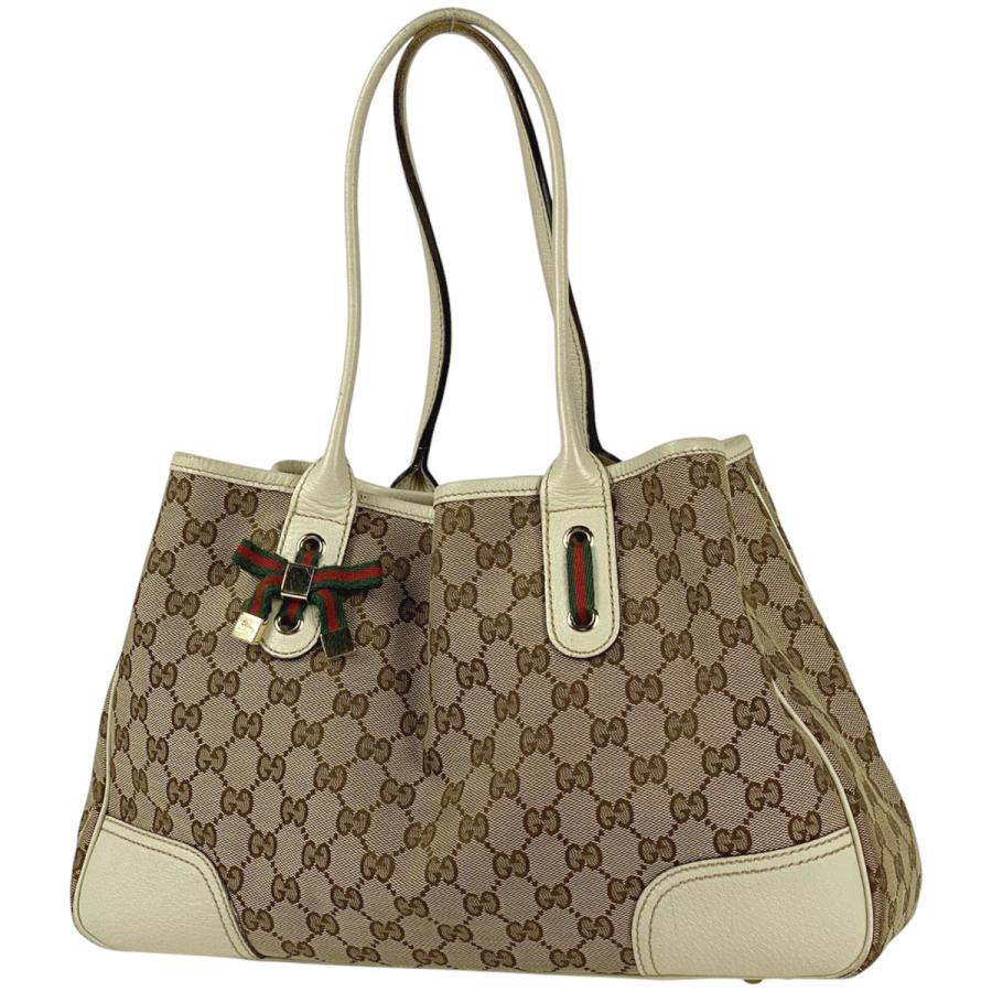 GUCCI グッチ ハンドバッグ シェリーライン リボン GG柄　美品 美品】GUCCI グッチ ハンドバッグ シェリーライン リボン GG柄