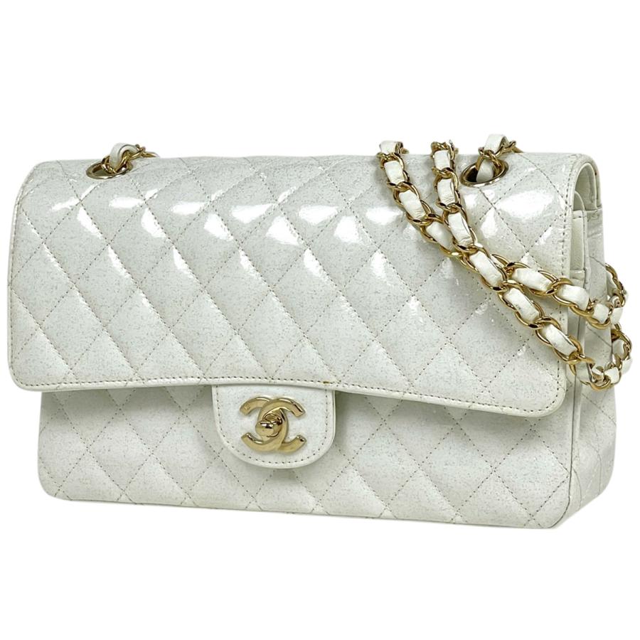 ヴィンテージ CHANEL マトラッセオフホワイトシャネル箱保存袋あり