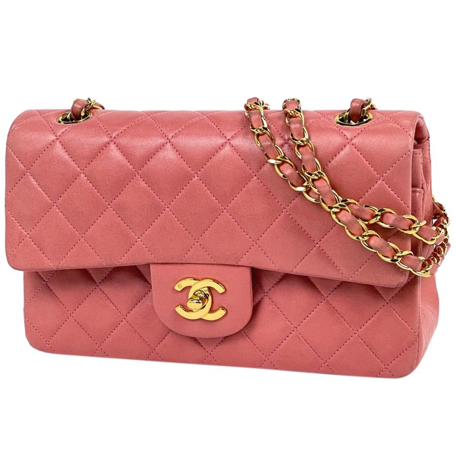 CHANEL シャネル マトラッセ Wフラップ チェーン ショルダーバッグ  