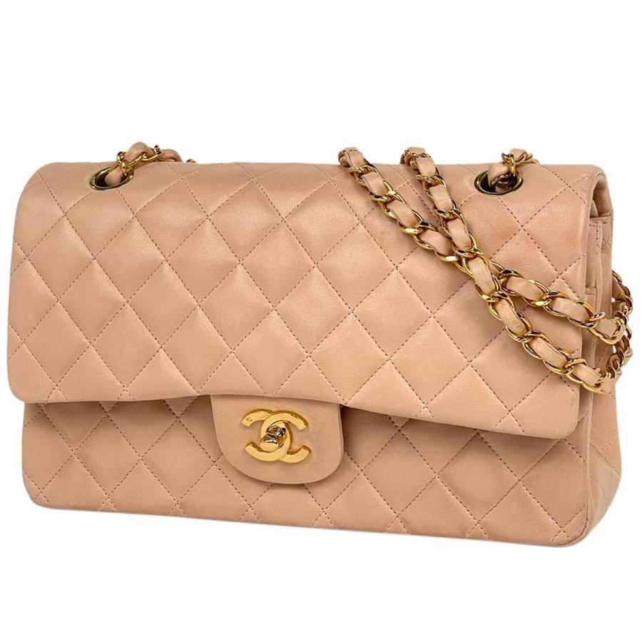 CHANEL シャネル マトラッセ Wフラップ チェーン ショルダーバッグ 