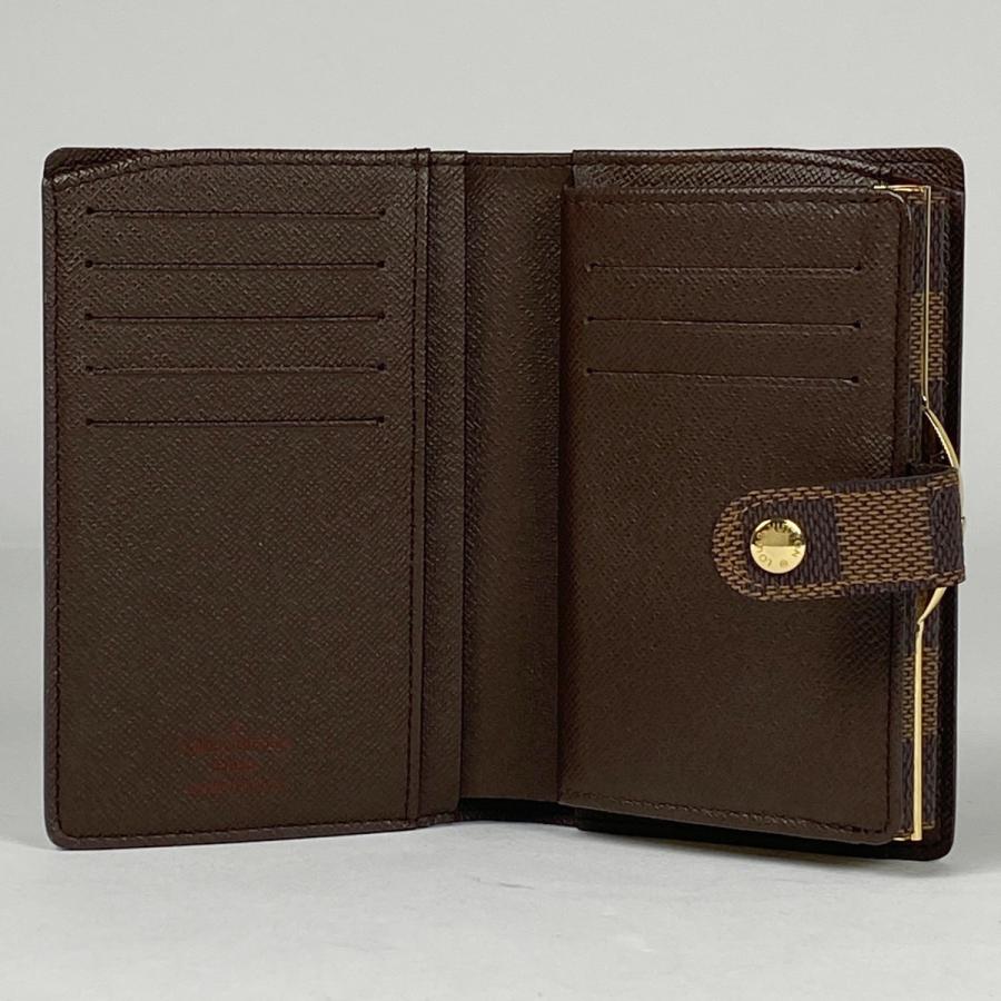 LOUIS VUITTON ルイヴィトン二ツ折リ財布 ブラウン/ポルトフォイユ・ヴィエノワ/ダミエ/エベヌ/N61674/MI1***/ルイ・ヴィトン/Aランク/04【中古】 楽天市場】【財布】LOUIS VUITTON ルイ ヴィトン ダミエ