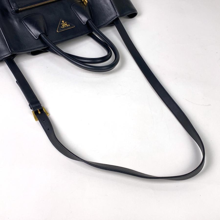PRADA プラダ ロゴプレートハンドバッグ 2WAY ショルダーバッグ