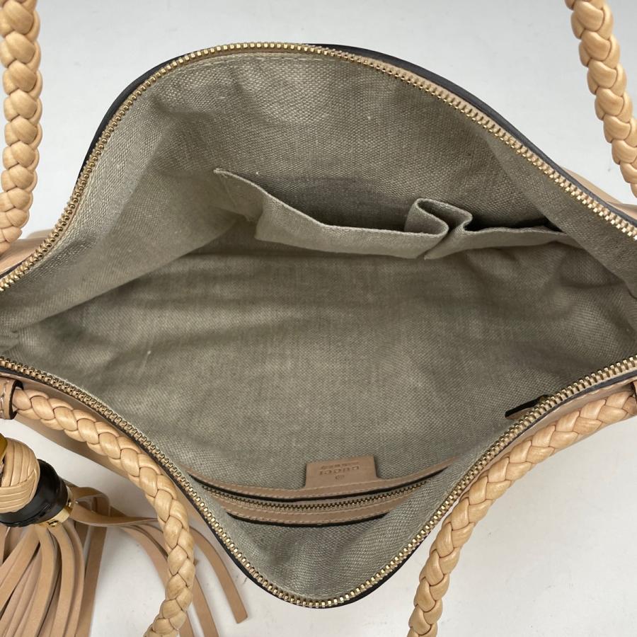 グッチ GUCCI ウーブンウェブ トートバッグ バンブー ハンドバッグ  