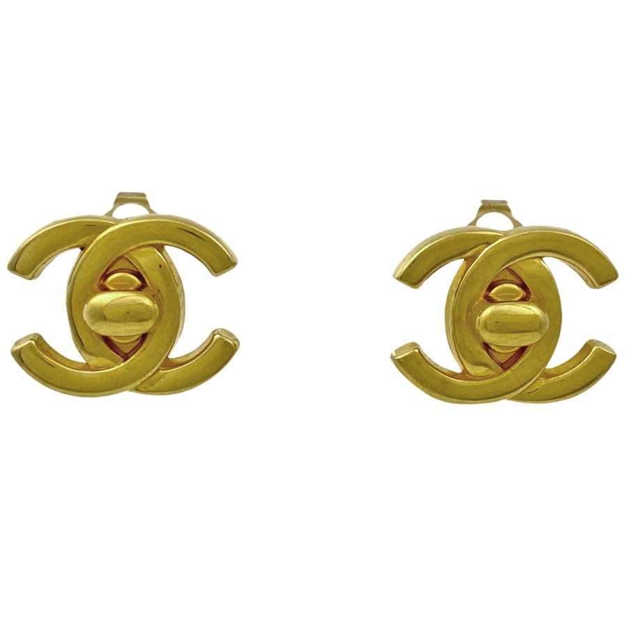 シャネル CHANEL ココマーク イヤリング ターンロック イヤリング GP 