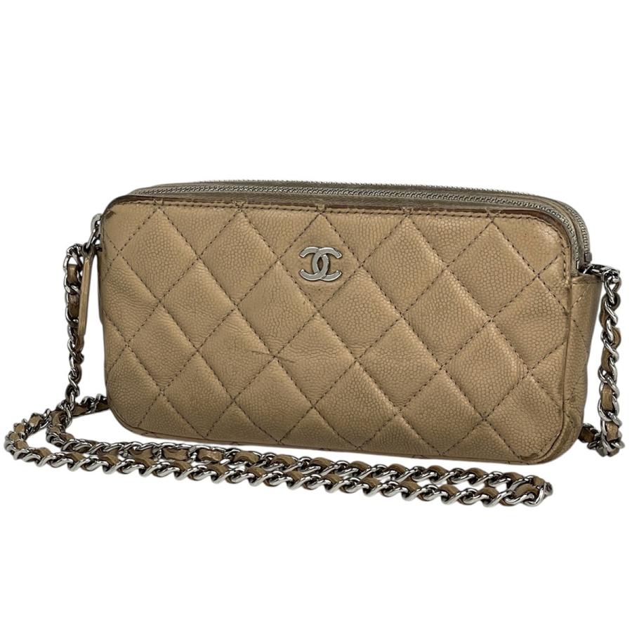 CHANEL シャネル ココマーク チェーン ウォレット マトラッセ CHANEL シャネル ココマーク チェーン ウォレット マトラッセ