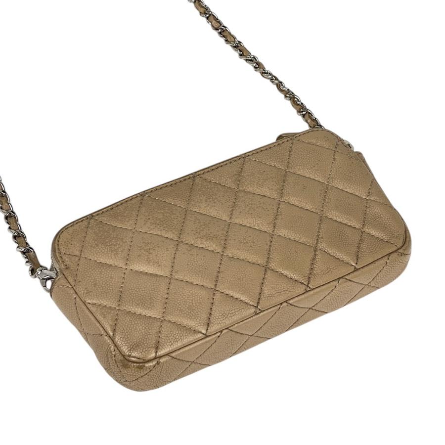 CHANEL シャネル ココマーク チェーン ウォレット マトラッセ CHANEL シャネル ココマーク チェーン ウォレット マトラッセ