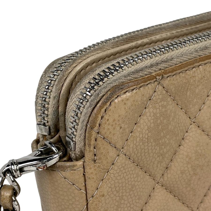 CHANEL シャネル ココマーク チェーン ウォレット マトラッセ