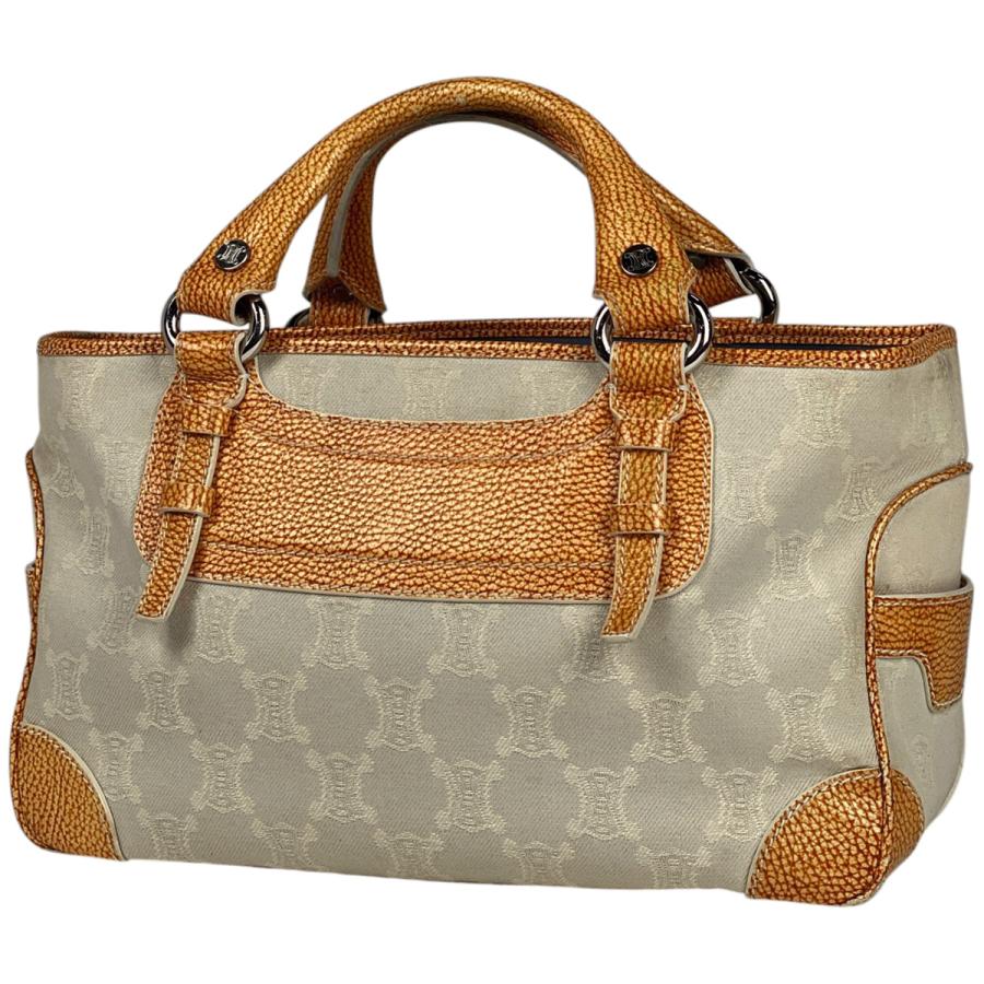 CELINE セリーヌ ブギーバッグ マカダム柄 ハンドバッグ キャンバス 