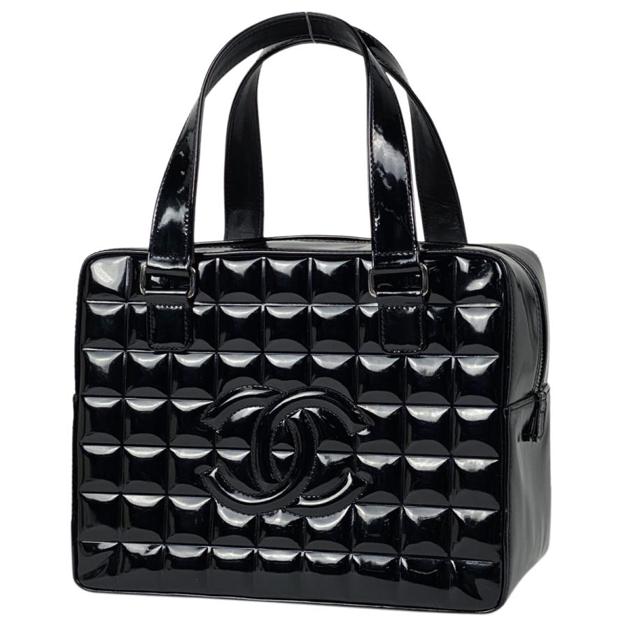 シャネル CHANEL チョコバー ハンドバッグ ココマーク エナメル 