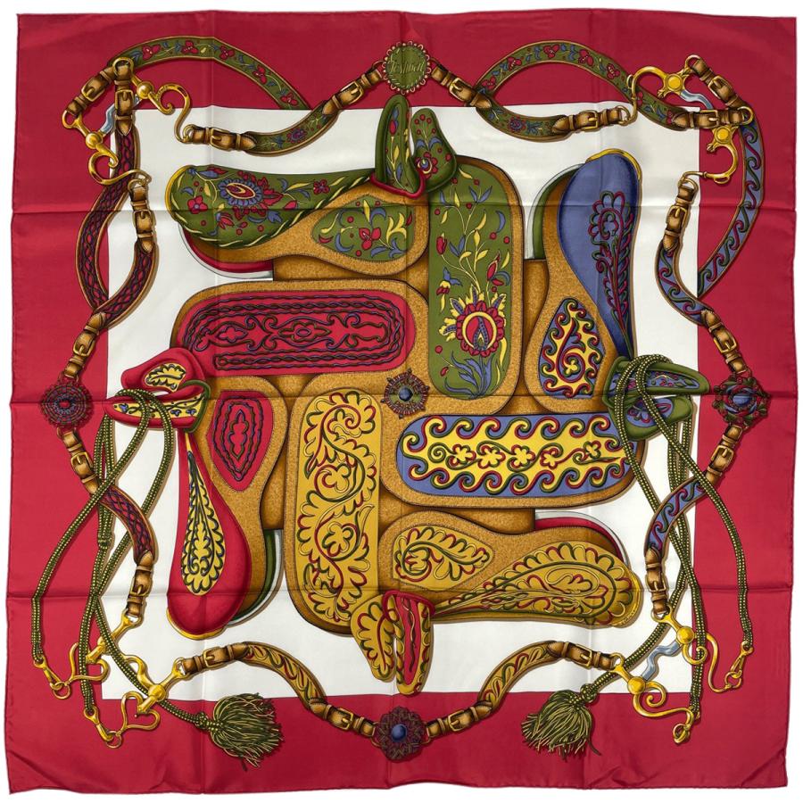 エルメス　HERMES　カレ90 　スカーフ　festival 祭典 HERMES（エルメス） カレ 90 Festival フェスティバル 祭典 スカーフ