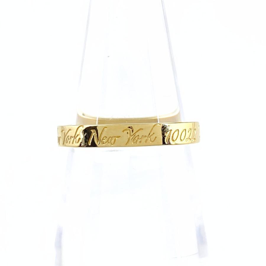 最終お値下げ　ティファニー　ノーツナローリング　１０号程度　７５０　K18 ティファニーノーツナローリング10号程度750K18