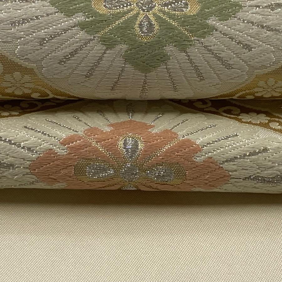 袋帯 美品 逸品 証紙あり 九百芙蓉 つづ羅織 花菱 花唐草 唐織 袋帯 美品 逸品 証紙あり 九百芙蓉 つづ羅織 花菱 花唐草 唐織