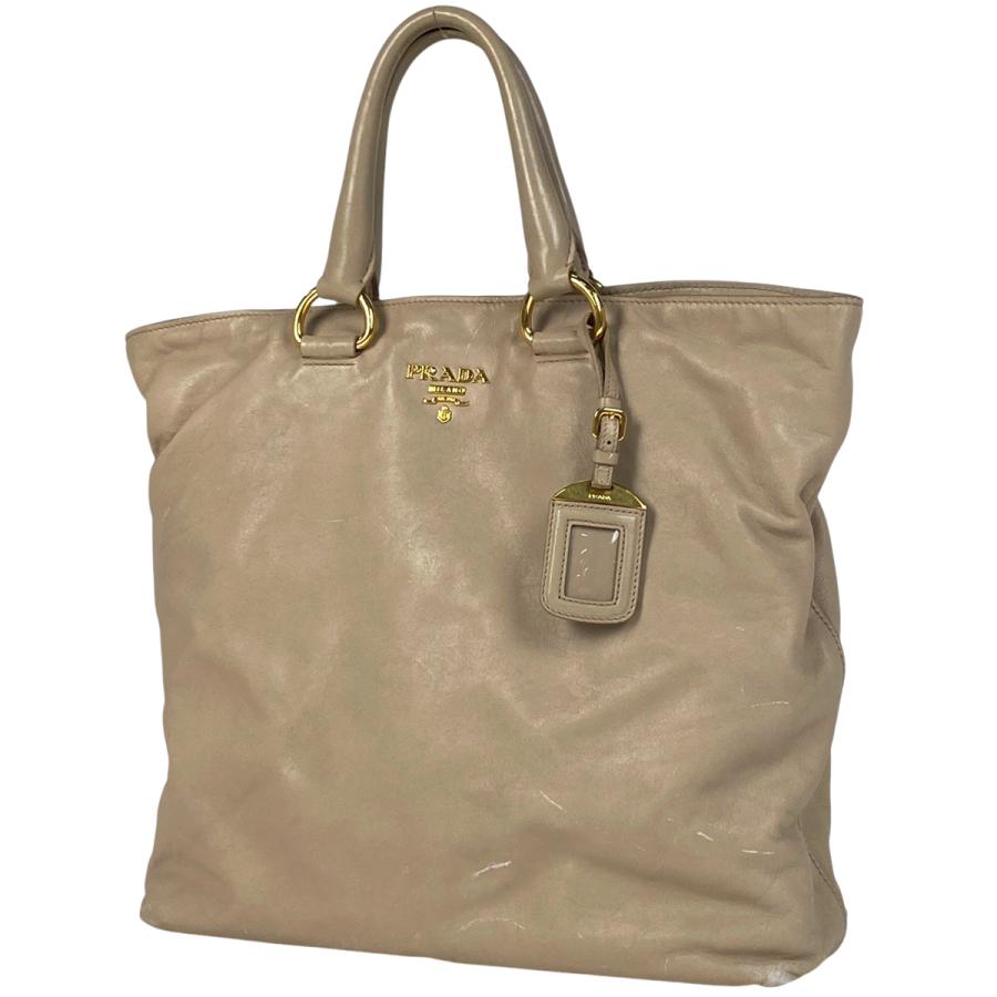PRADA プラダ ロゴ トートバッグ 2WAY ショルダーバッグ レザー 