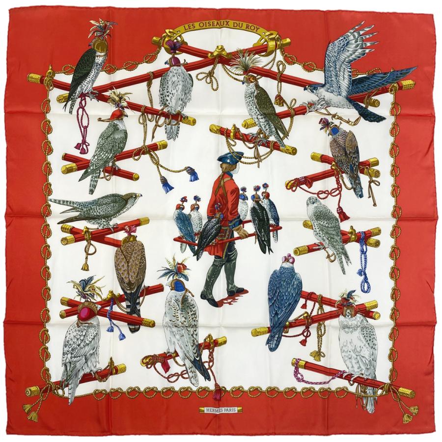 HERMES】カレ 90 LES OISEAUX DU ROY 王の鳥たち