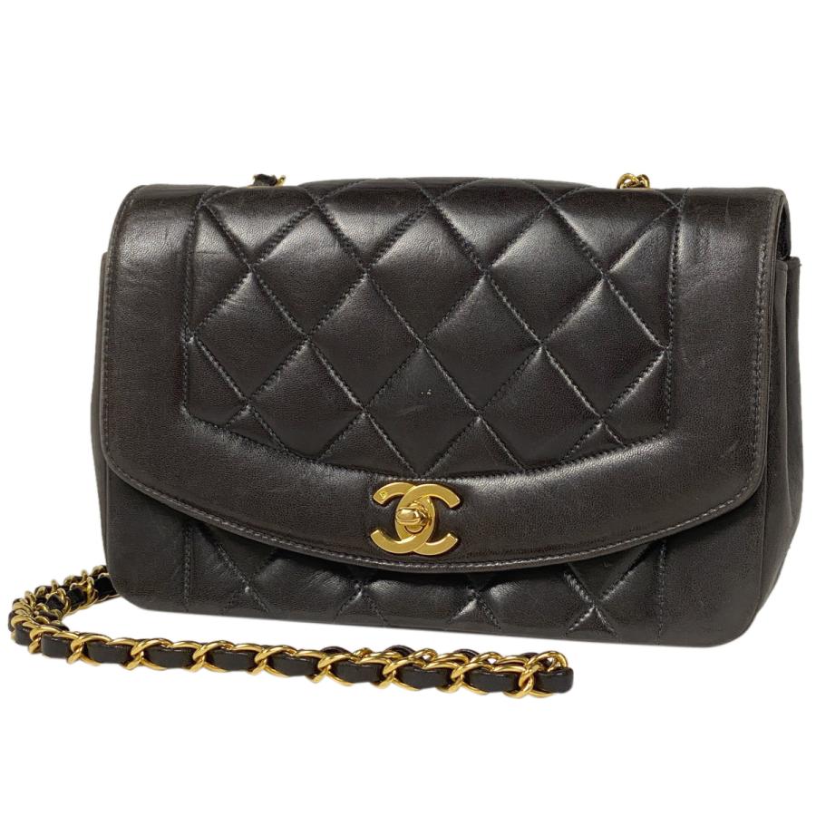 CHANEL シャネル ダイアナ マトラッセ シングルフラップ チェーン  