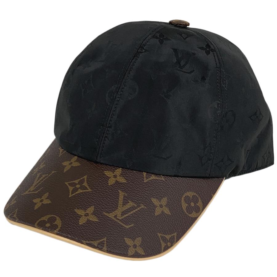 Louis Vuitton ロゴキャップ ブラック/ブラウン