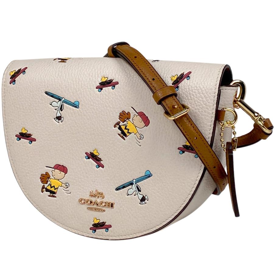 COACH コーチ ロゴ ショルダーバッグ ピーナッツ コラボ スヌーピー 